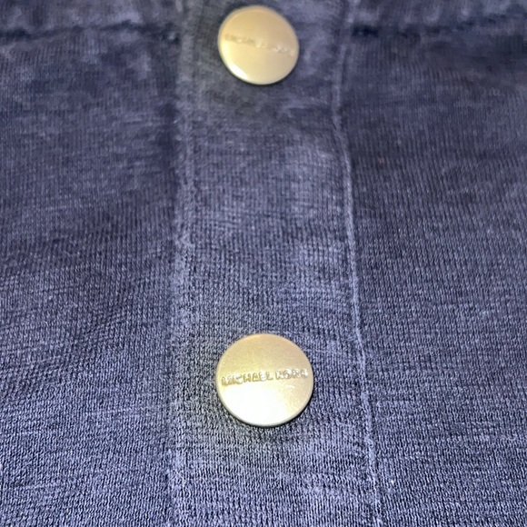 Michael Kors Men’s Henley Sweatshirt Hoodie in Navy - Size medium - Picture 7 of 9